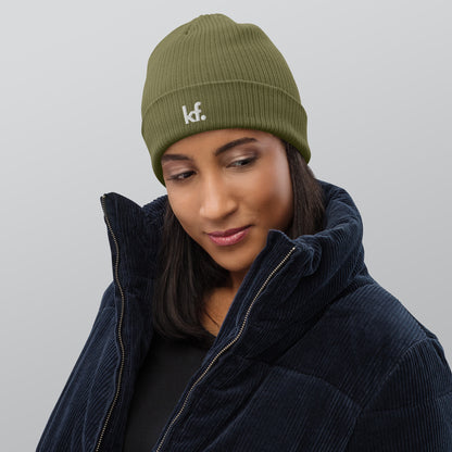 KF. | gerippte bio-beanie