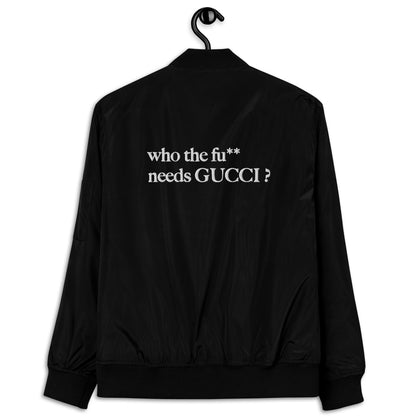 WHO IS GUCCI? | bomberjacke